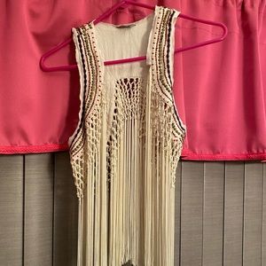 Guess fringe vest